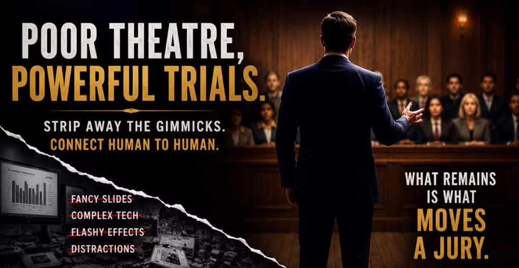 Poor Theater, Powerful Trials: What Jerzy Grotowski Can Teach Every Trial Attorney